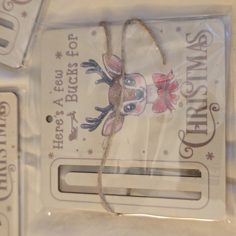 5 Money Holder Cards 5 Designs, Here's a Few Bucks For Christmas New - Picture 7 of 7